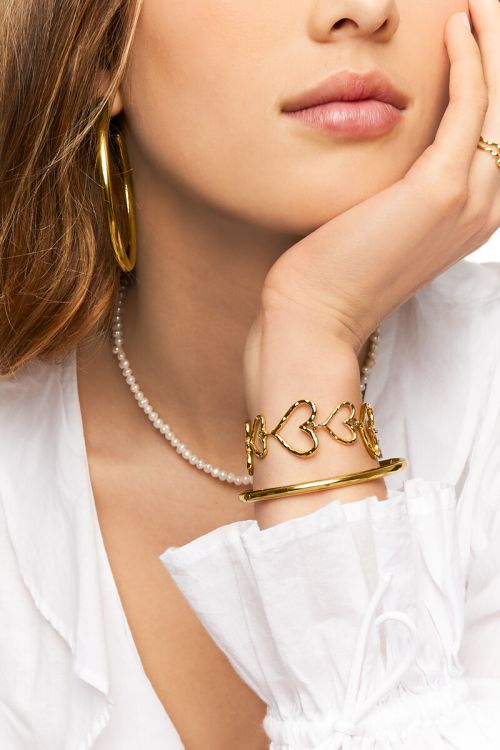 Statement bracelet with open hearts | My Jewellery
