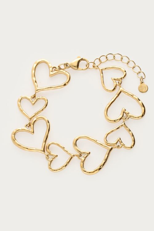 Statement bracelet with open hearts | My Jewellery