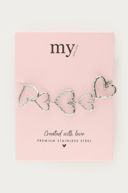 Statement bracelet with open hearts | My Jewellery
