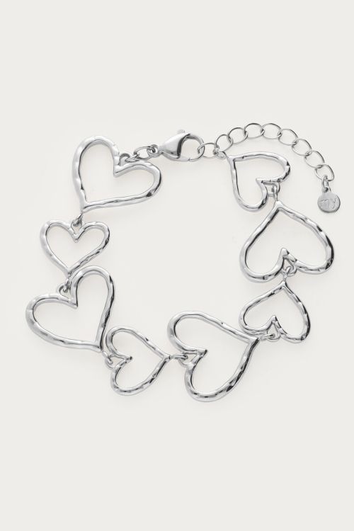 Statement bracelet with open hearts | My Jewellery
