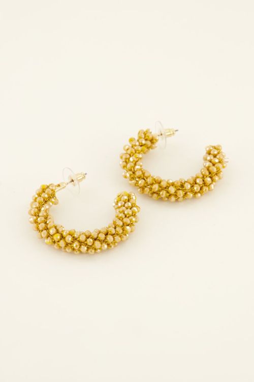 Statement cirkel oorbellen met steentjes  | My Jewellery