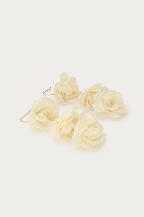 Statement earring with three flowers | My Jewellery