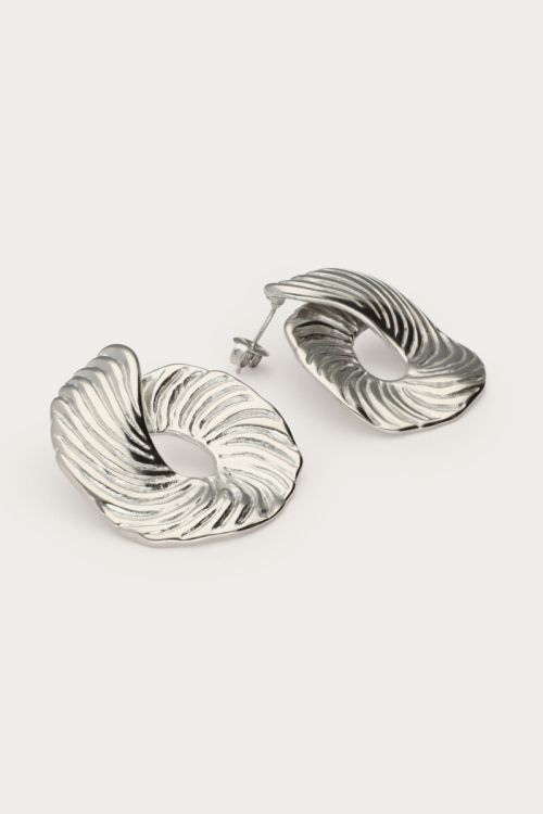 Statement earrings striped swirl | My Jewellery