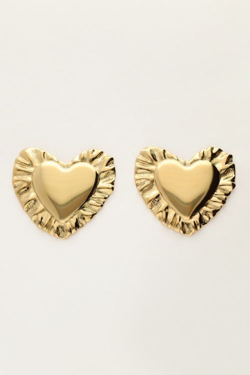Statement earrings with heart