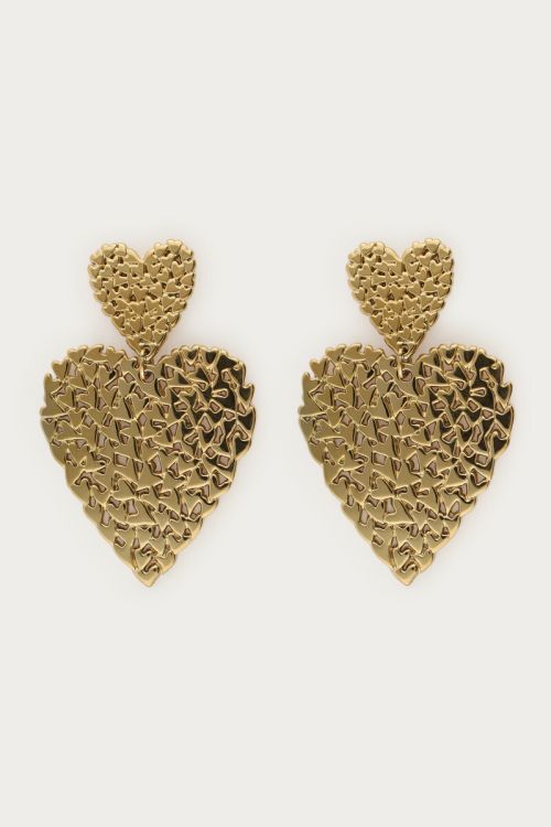 Statement earrings with hearts  | My Jewellery