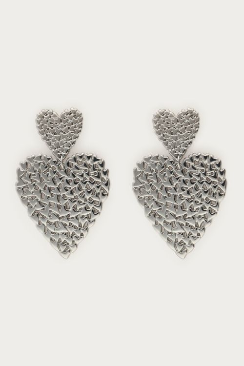Statement earrings with hearts  | My Jewellery