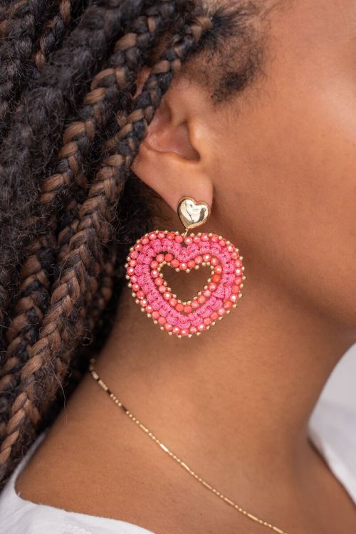 Beaded statement earrings new arrivals