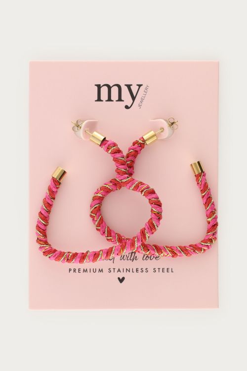 Statement earrings large open heart  | My Jewellery