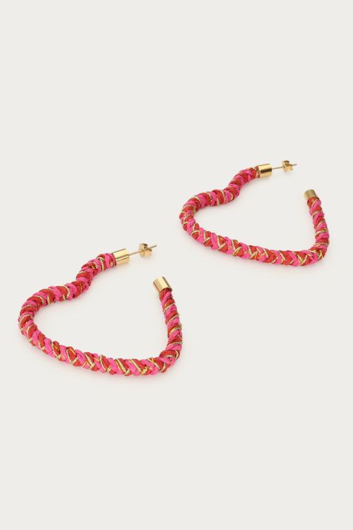 Statement earrings large open heart  | My Jewellery