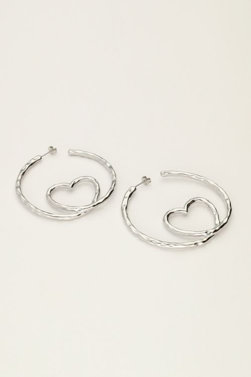 Statement earrings with heart | My Jewellery