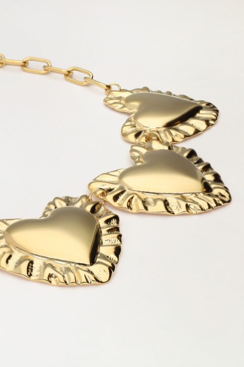 Statement necklace with five hearts | My Jewellery