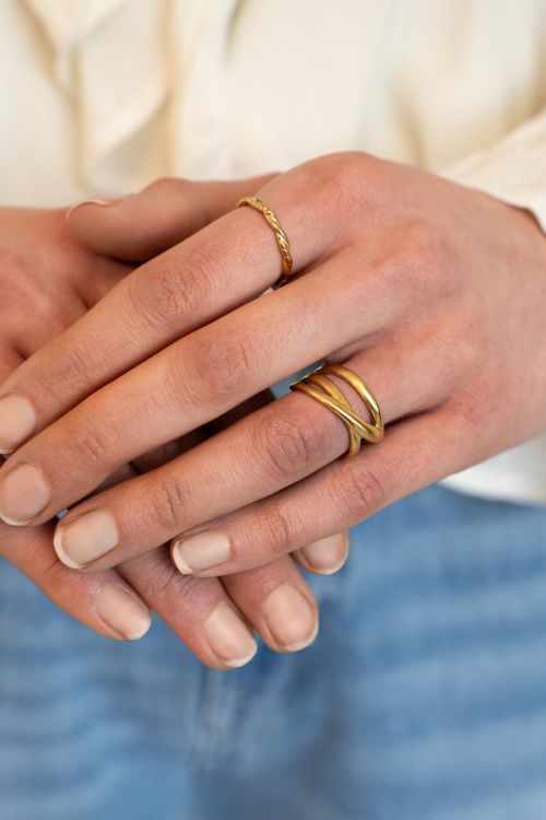 Statement ring triple