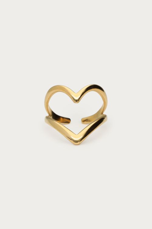 Statement ring with large open heart | My Jewellery