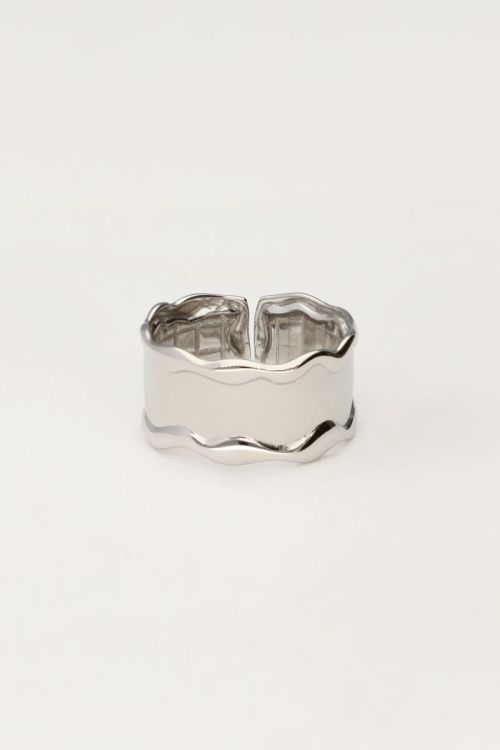 Statement ring with wave and texture | My Jewellery
