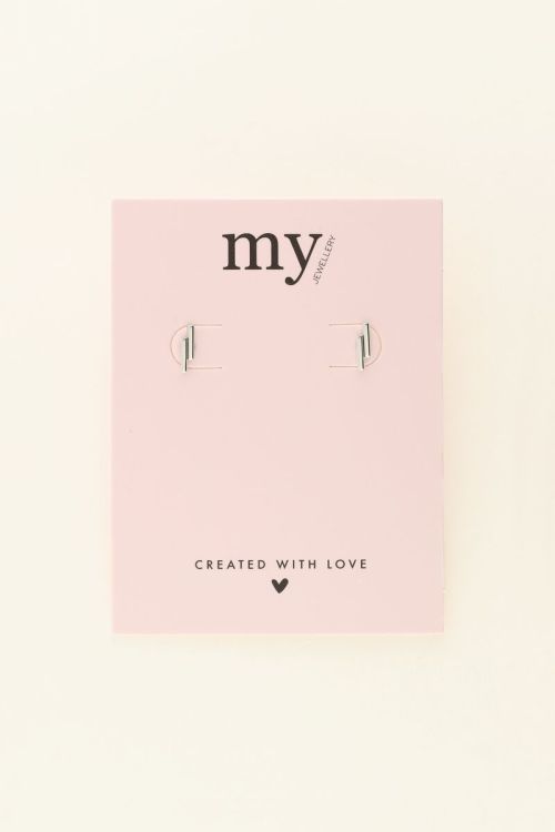 Classic studs with double bars | My Jewellery