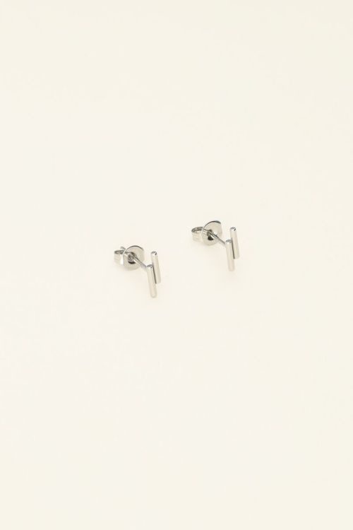 Classic studs with double bars | My Jewellery