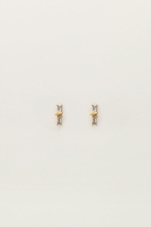 Studs star with rhinestones | My Jewellery