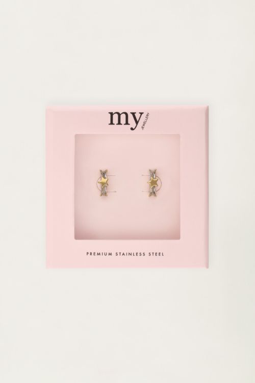 Studs star with rhinestones | My Jewellery