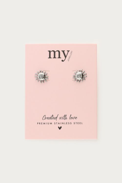 Studs sun & face | My Jewellery