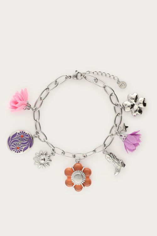 Sunrocks bracelet with multicoloured charms | My Jewellery