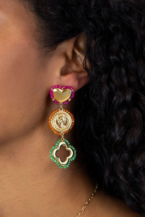 Sunrocks earrings with charms and beads | My Jewellery