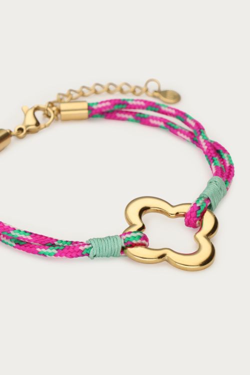 Sunrocks rope bracelet clover  | My Jewellery