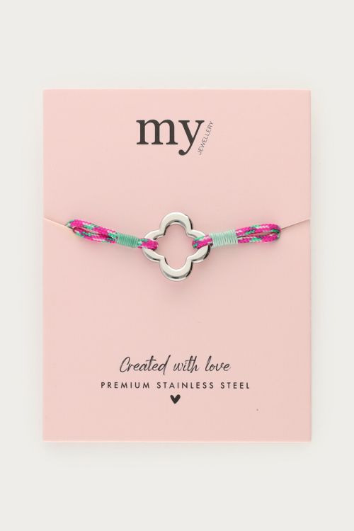 Sunrocks rope bracelet clover  | My Jewellery