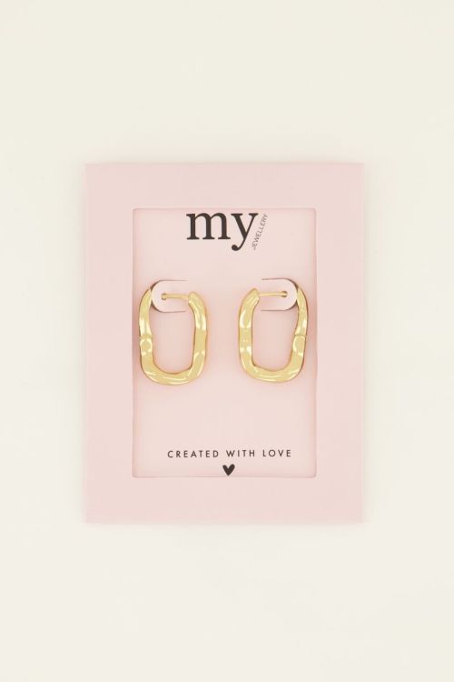 Swirl oorhangers ovaal | My Jewellery