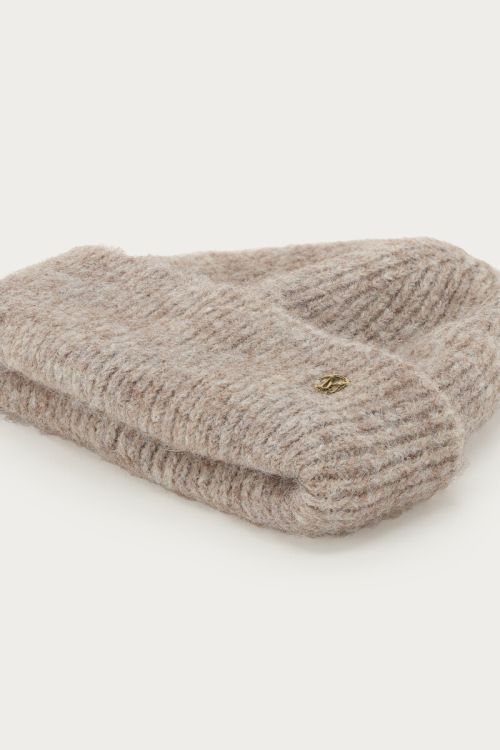 Taupe knit beanie | My Jewellery