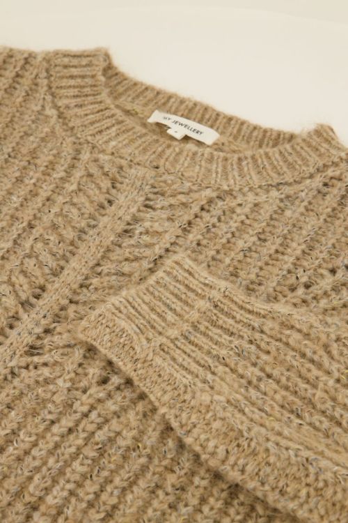 Taupe knitted jumper | My Jewellery