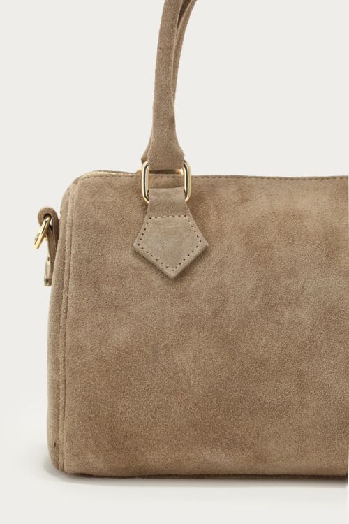Taupe suede bag | My Jewellery