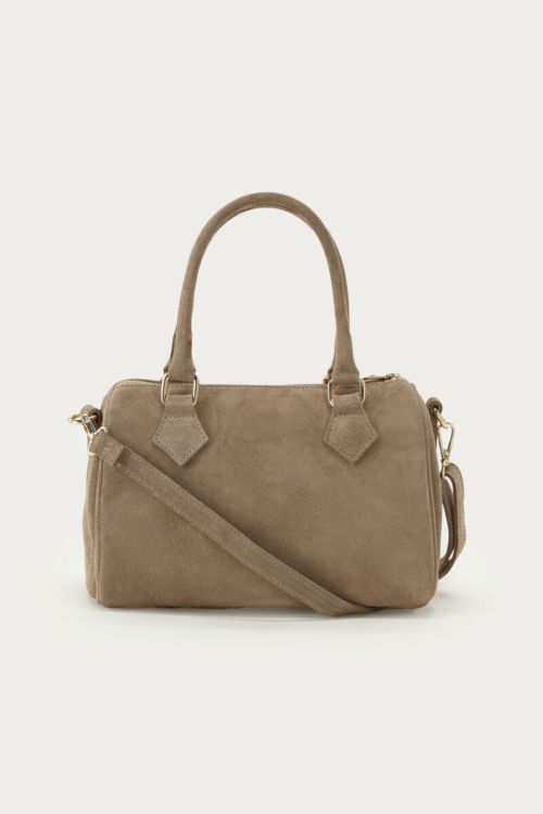 Taupe suede bag | My Jewellery