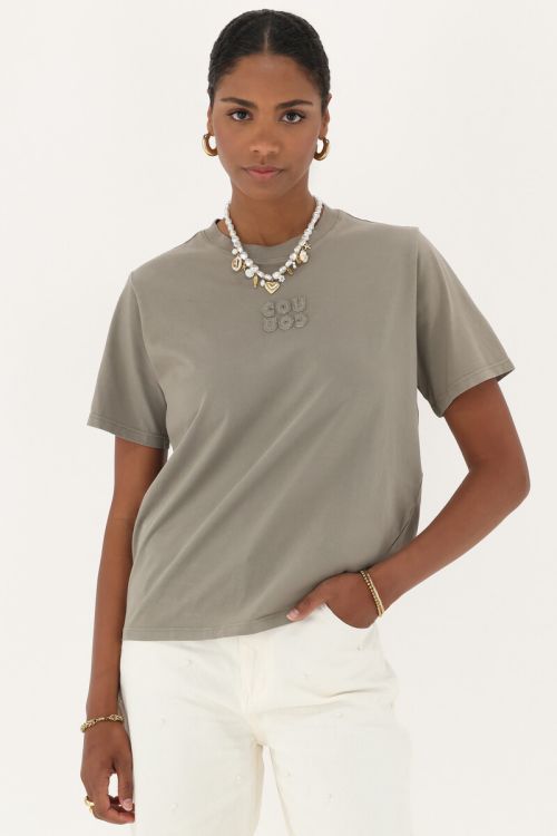 Taupe T-shirt "Cou Cou" | My Jewellery