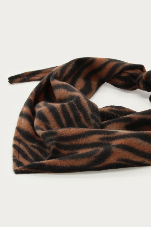 Tiger print triangle scarf | My Jewellery