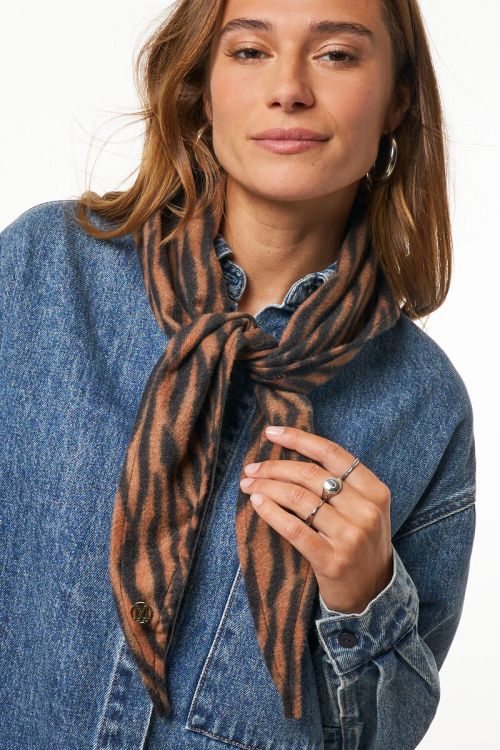Tiger print triangle scarf | My Jewellery