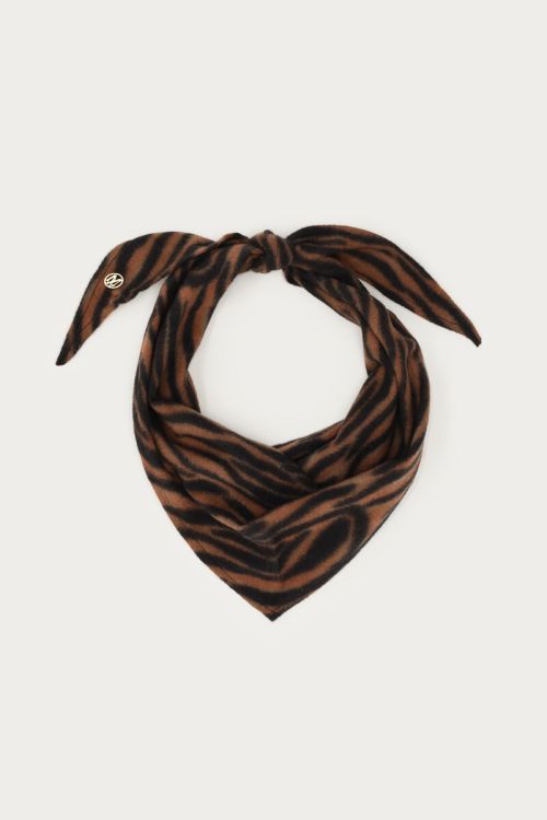 Tiger print triangle scarf | My Jewellery