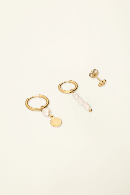 Trio of hoop earrings with pearls | My Jewellery