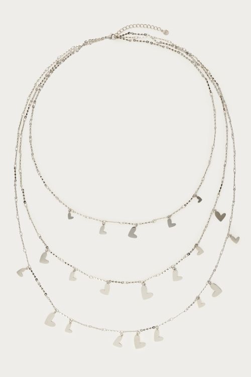 Triple long necklace with hearts | My Jewellery