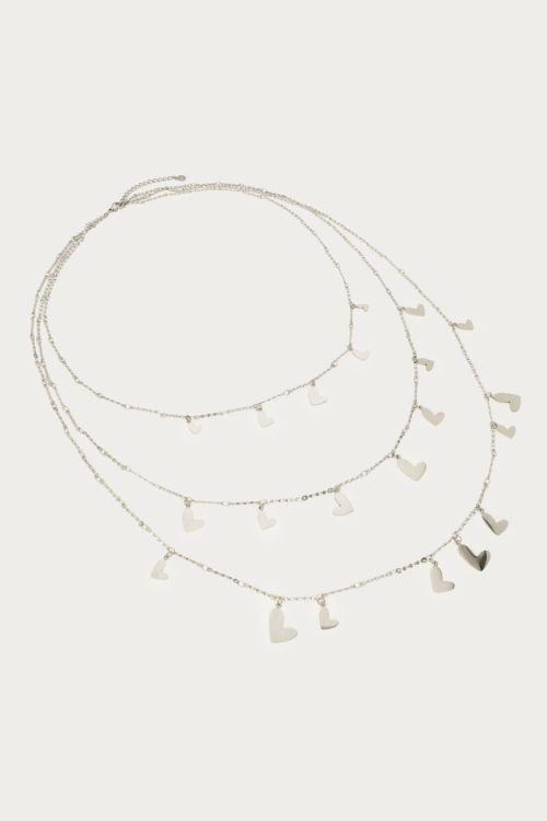 Triple long necklace with hearts | My Jewellery