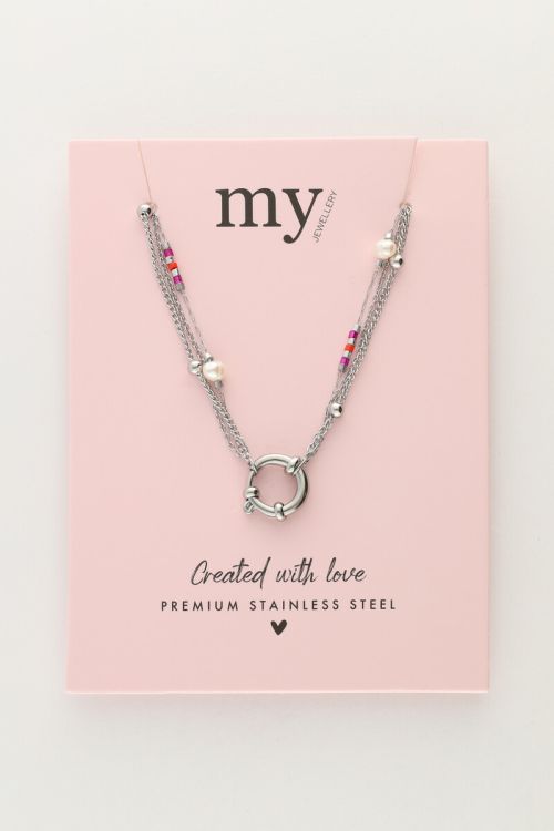 Triple necklace with beads & pearls | My Jewellery