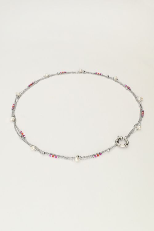 Triple necklace with beads & pearls | My Jewellery