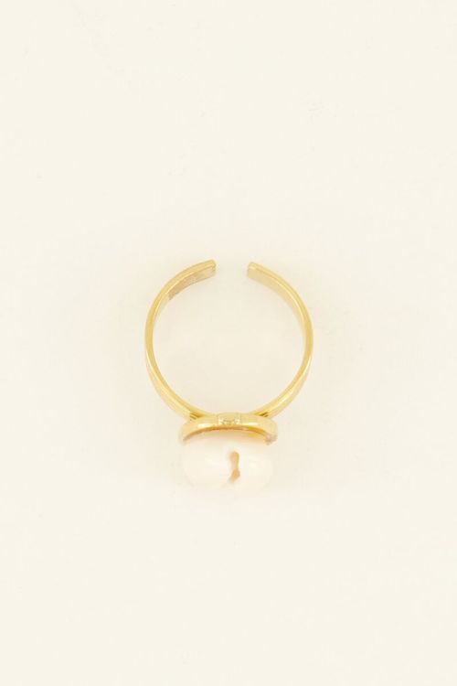 Golden ring with shells | My Jewellery