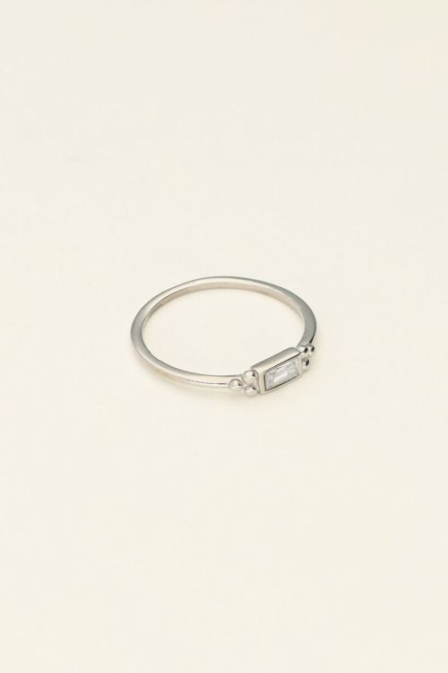 Universe minimalist ring with rhinestone | My Jewellery