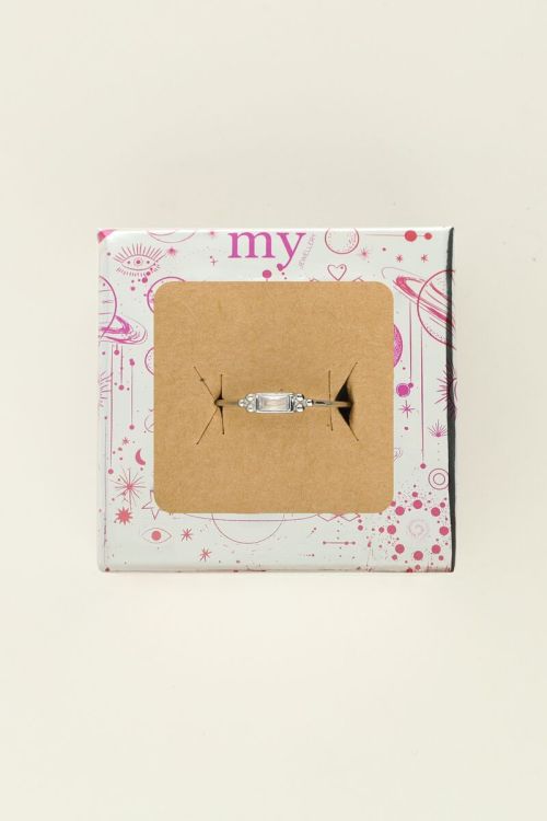 Universe minimalist ring with rhinestone | My Jewellery