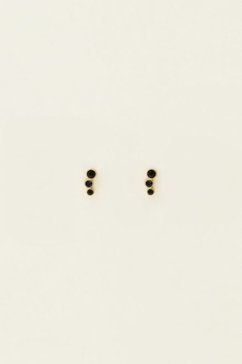 Universe studs with black circles | My Jewellery