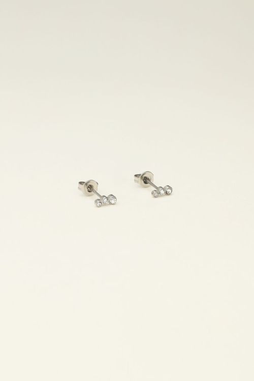 Universe studs with silver circles | My Jewellery