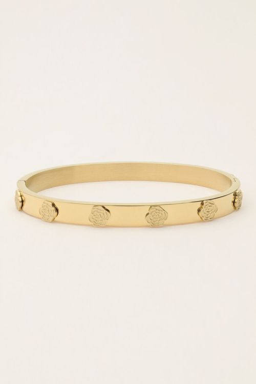Vintage bangle met rozen