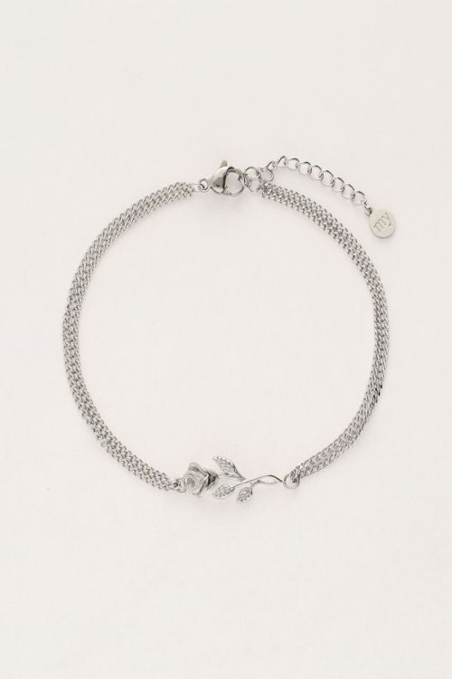 Vintage bracelet with flat rose | My Jewellery