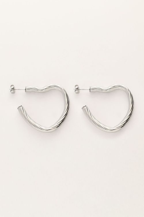 Boucles d'oreilles vintage avec cœurs ouverts