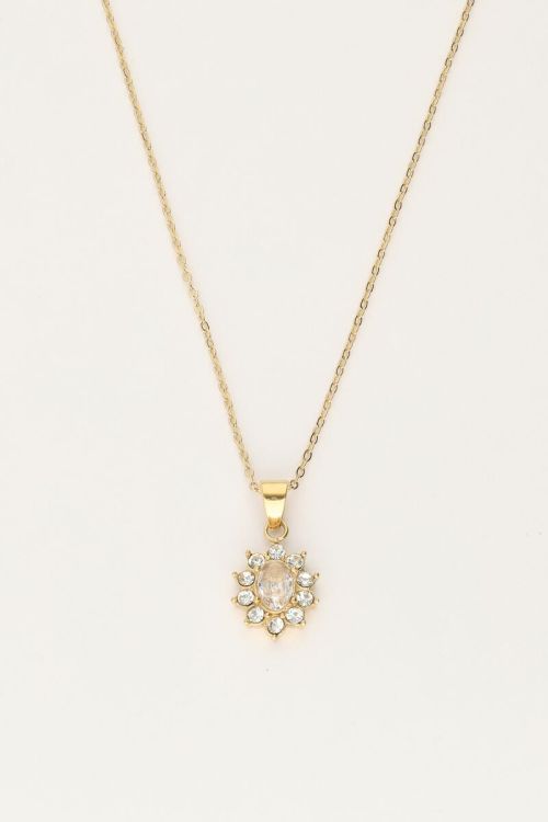 Collier Vintage avec strass transparents